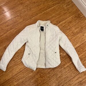 Quilted white jacket
